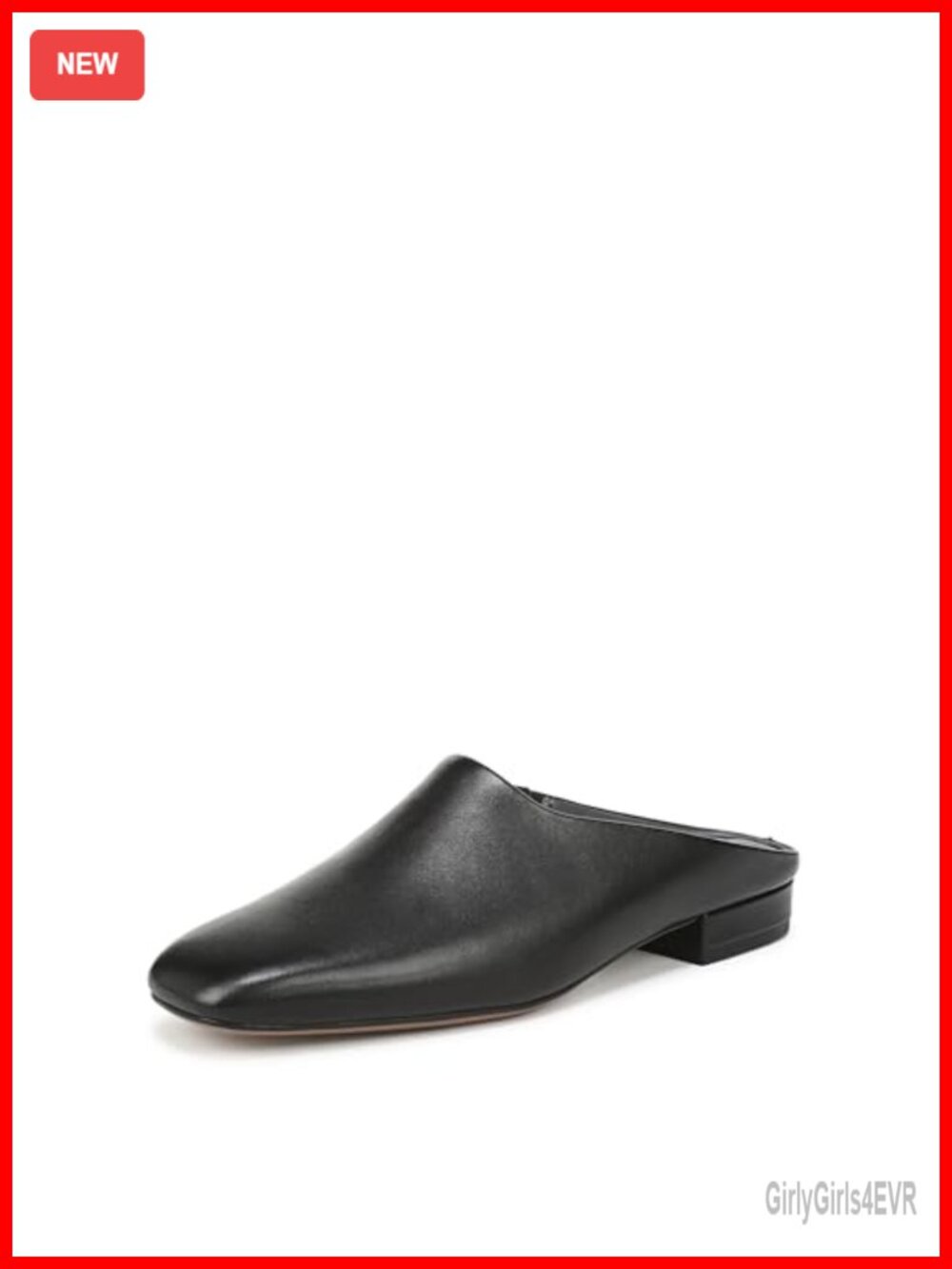Leather Slip-On Flats Round Toe 0.75 Inch Heel Casual Walking